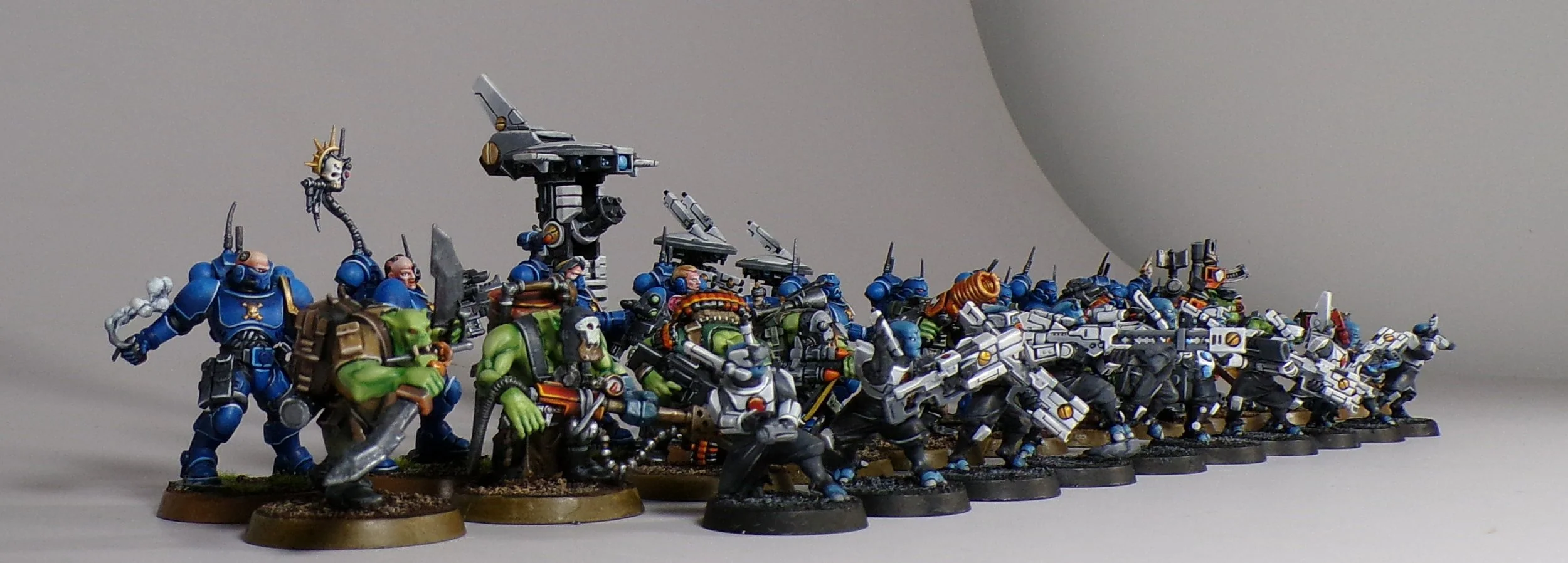 Painting 40k Kill Teams! - Tau, Ultramarines and Orks
